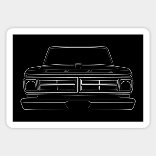 1972 Ford f150 - front stencil, white Magnet